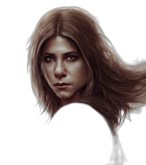 face, hair, photorealistic, fantasy art transparent PNG cut-out
