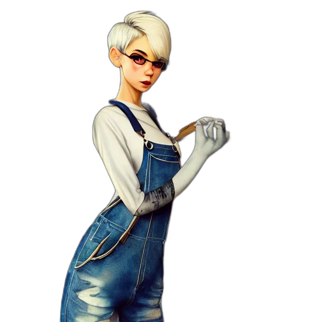 staff, dress, jacket, concept art transparent PNG cut-out