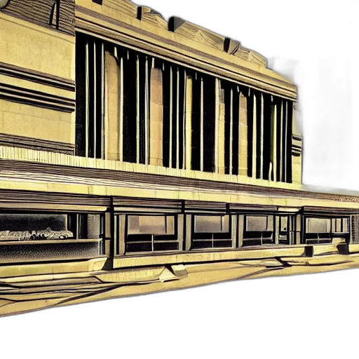 building, furniture, crown, 3d render transparent PNG cut-out