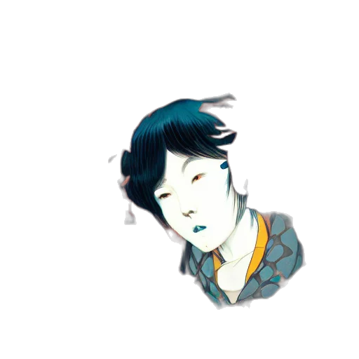 face, mask, staff, creature transparent PNG cut-out