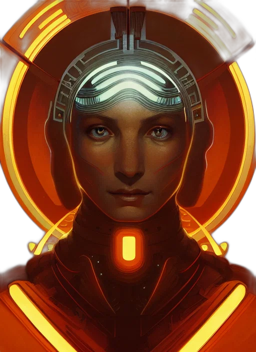 robot, face, cyberpunk, concept art transparent PNG cut-out