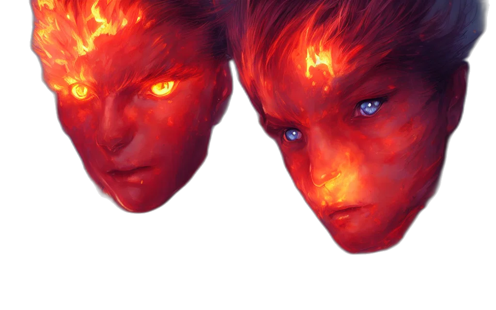 face, mask, concept art, 3d render transparent PNG cut-out
