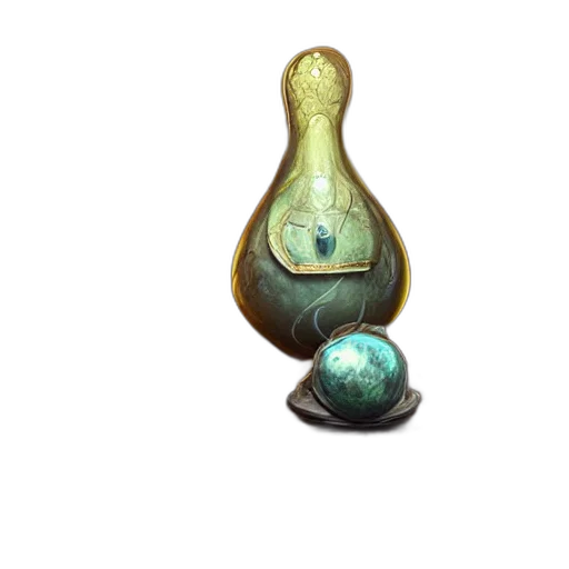 bottle, jewelry, crown, staff transparent PNG cut-out