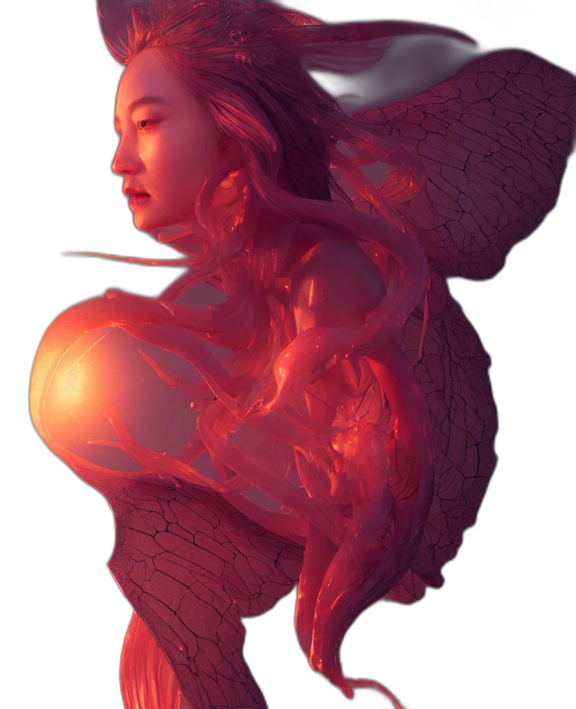 dragon, concept art, fantasy art, photorealistic transparent PNG cut-out
