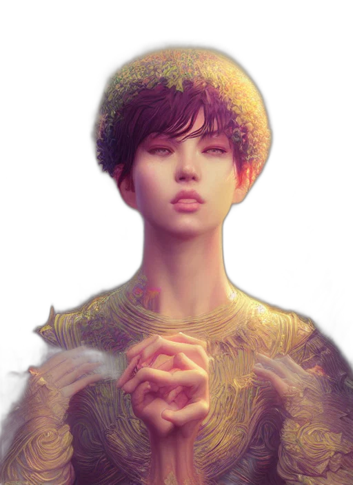 crown, face, jewelry, creature transparent PNG cut-out