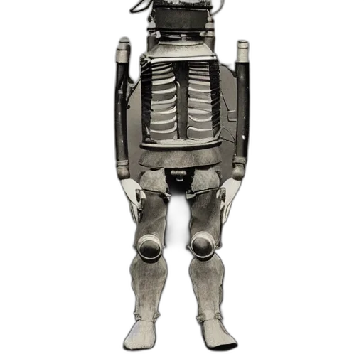 robot, staff, jacket, weapon transparent PNG cut-out