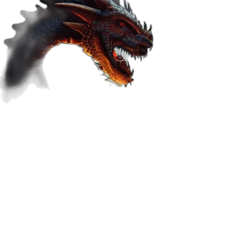 dragon, creature, animal, weapon transparent PNG cut-out