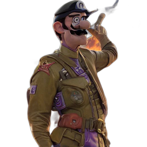 jacket, staff, weapon, hat transparent PNG cut-out