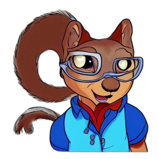 staff, jacket, animal, cartoon transparent PNG cut-out
