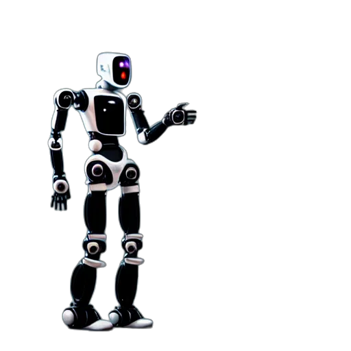 robot, 3d render, concept art, cyberpunk transparent PNG cut-out