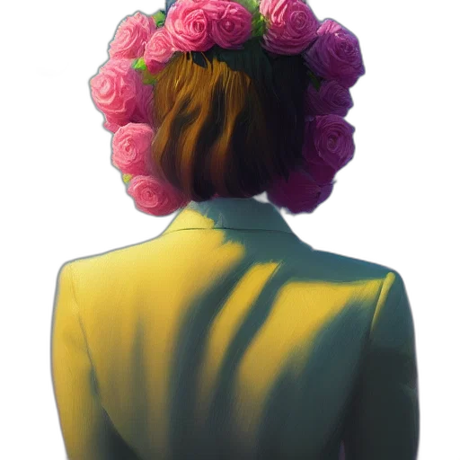 crown, flower, dress, jacket transparent PNG cut-out