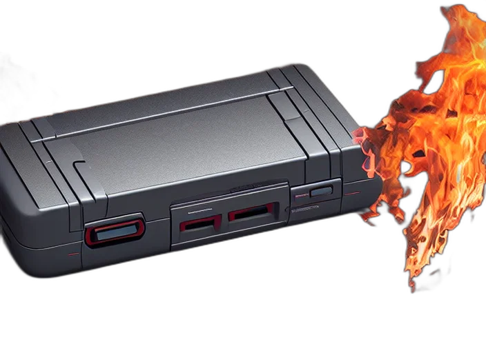 weapon, 3d render, fire, commercial transparent PNG cut-out