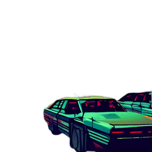car, robot, pixel art, concept art transparent PNG cut-out