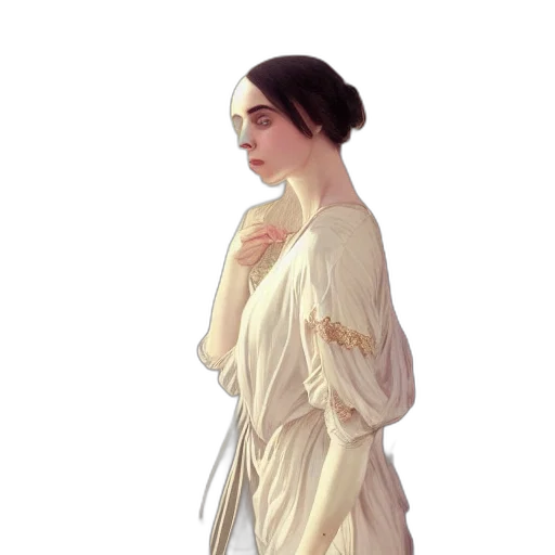 dress, staff, jewelry, crown transparent PNG cut-out