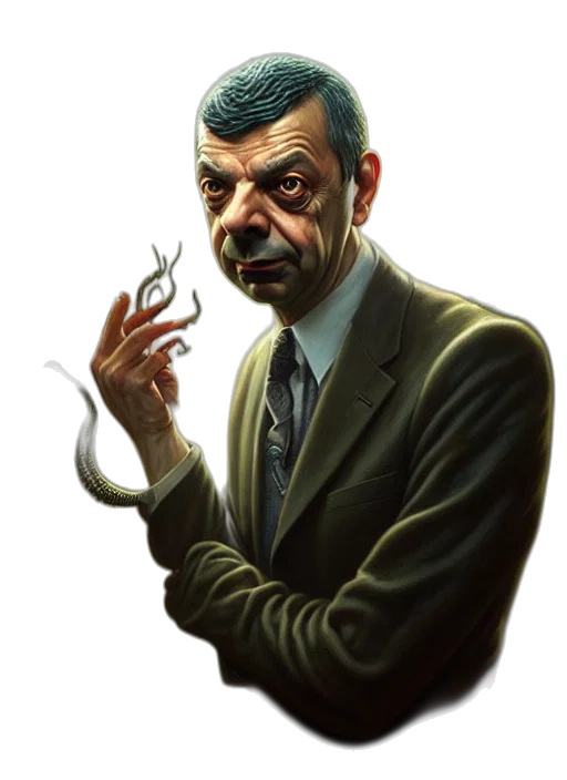 staff, face, creature, animal transparent PNG cut-out