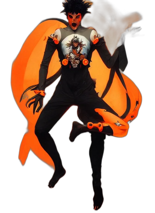 mask, staff, creature, dragon transparent PNG cut-out