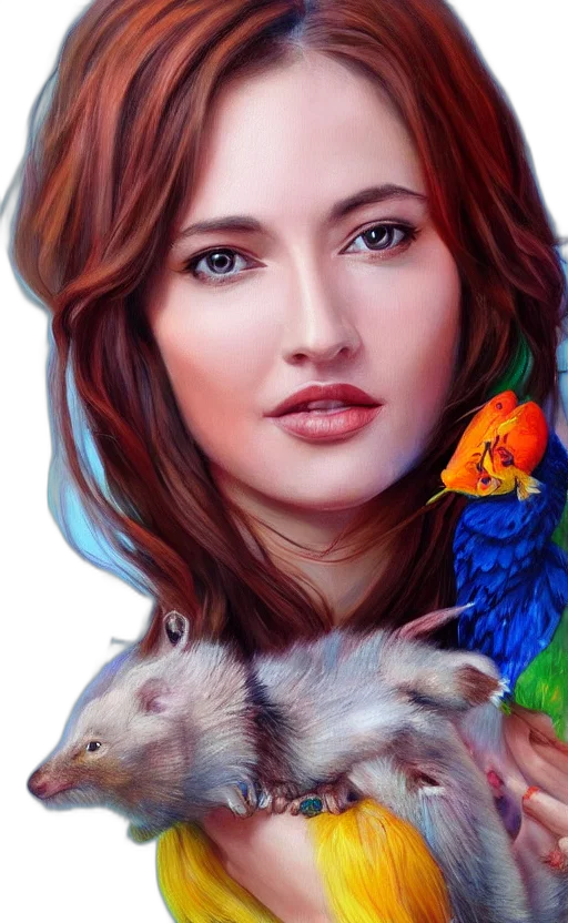 animal, jewelry, face, photorealistic transparent PNG cut-out