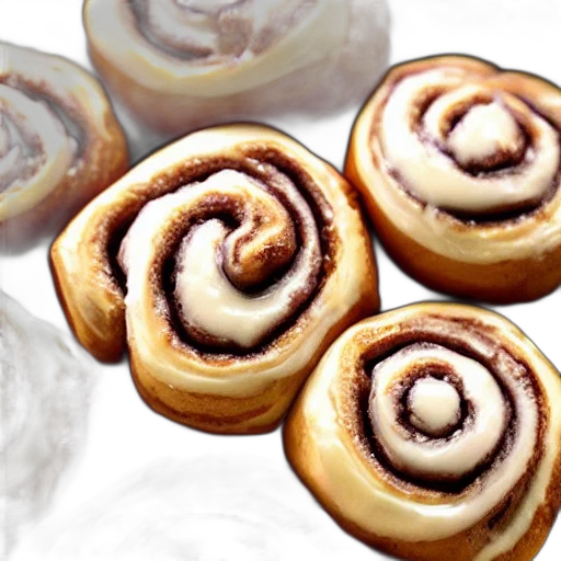 food, photorealistic, cinnamon, rolls transparent PNG cut-out