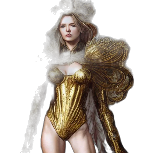 dress, fantasy art, concept art, comic book art transparent PNG cut-out