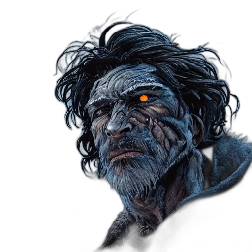 face, creature, staff, mask transparent PNG cut-out