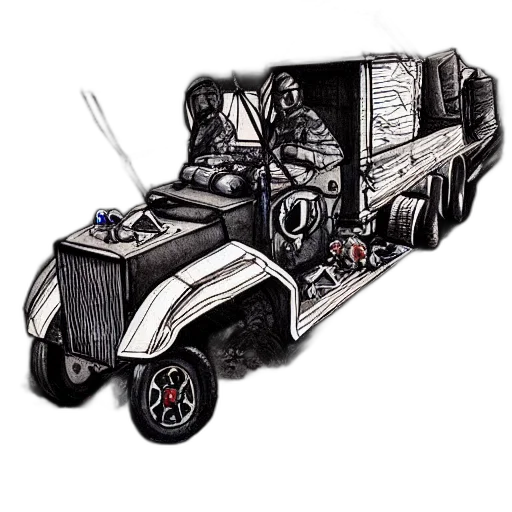 car, robot, weapon, concept art transparent PNG cut-out
