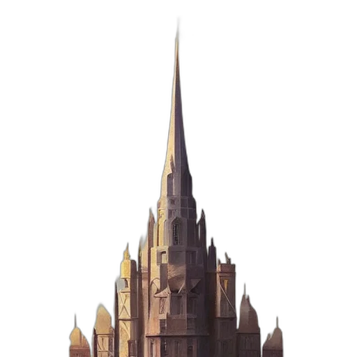crown, building, staff, sword transparent PNG cut-out