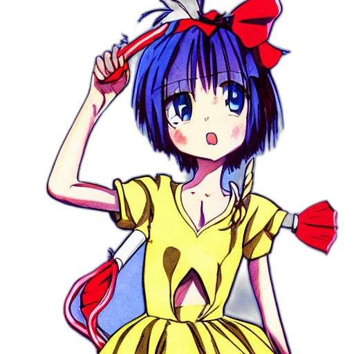 dress, staff, robot, hat transparent PNG cut-out