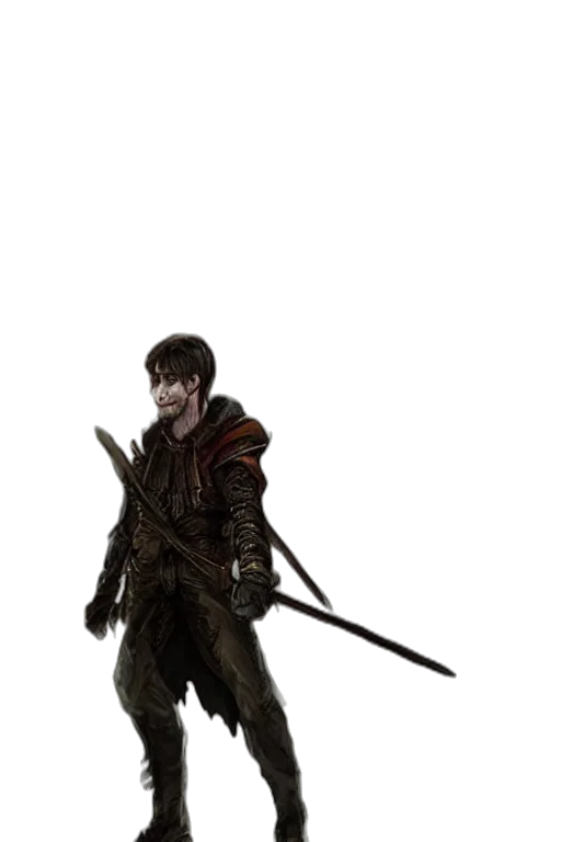 sword, staff, weapon, jacket transparent PNG cut-out