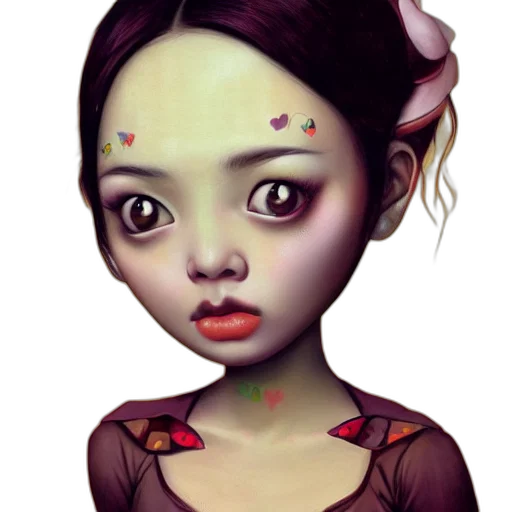 face, mask, staff, fantasy art transparent PNG cut-out