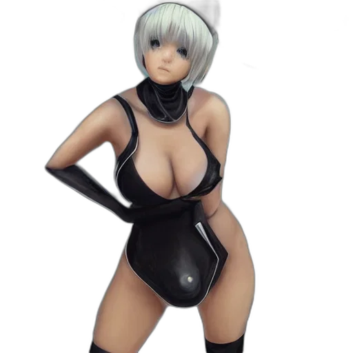 robot, dress, 3d render, concept art transparent PNG cut-out