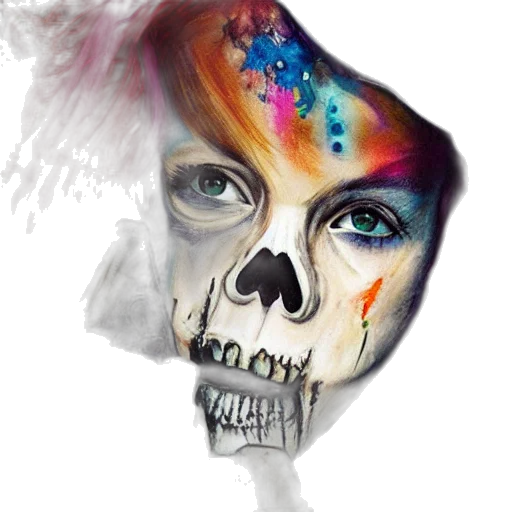 face, mask, crown, watercolor transparent PNG cut-out