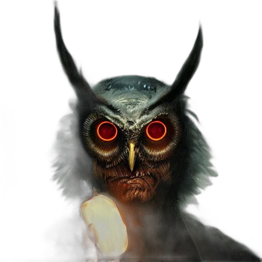 mask, staff, face, creature transparent PNG cut-out