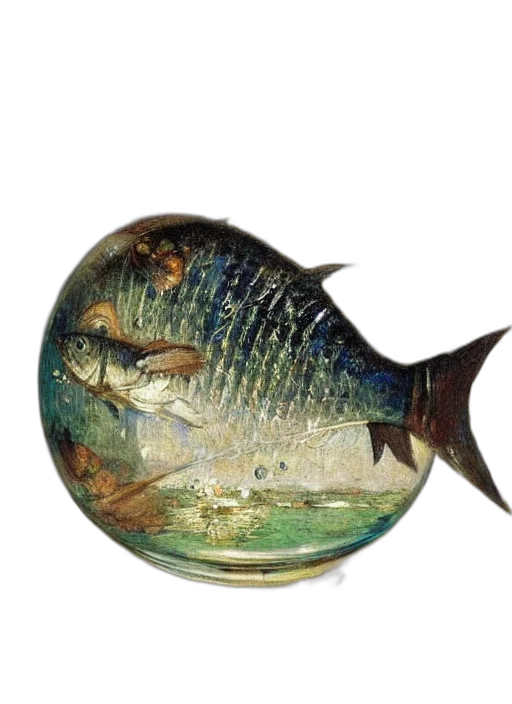 food, animal, oil painting, photorealistic transparent PNG cut-out