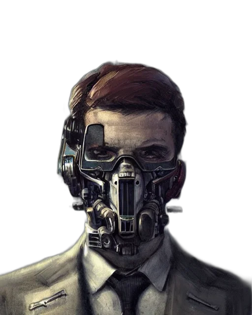 mask, robot, face, weapon transparent PNG cut-out