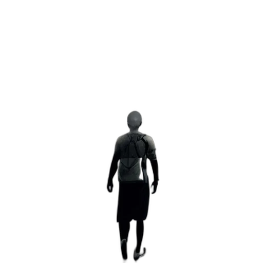 dress, robot, staff, creature transparent PNG cut-out