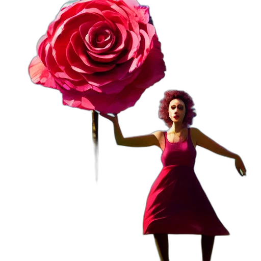 dress, flower, umbrella, crown transparent PNG cut-out