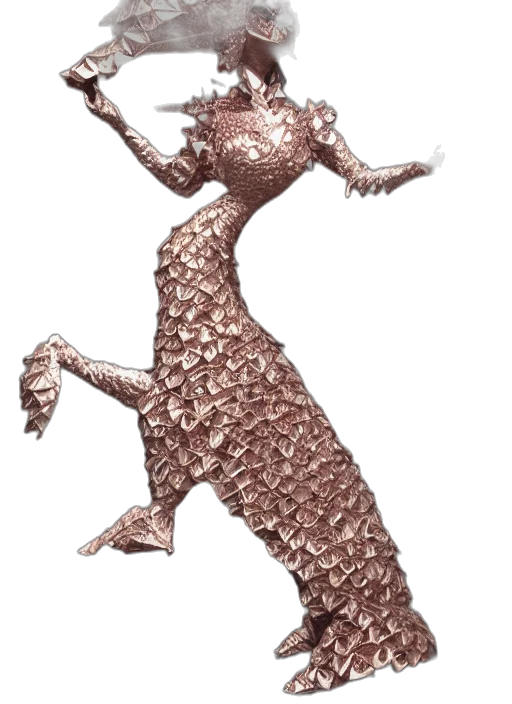 dragon, creature, animal, dress transparent PNG cut-out