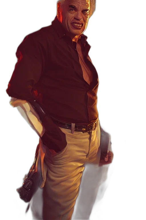 staff, jacket, face, creature transparent PNG cut-out
