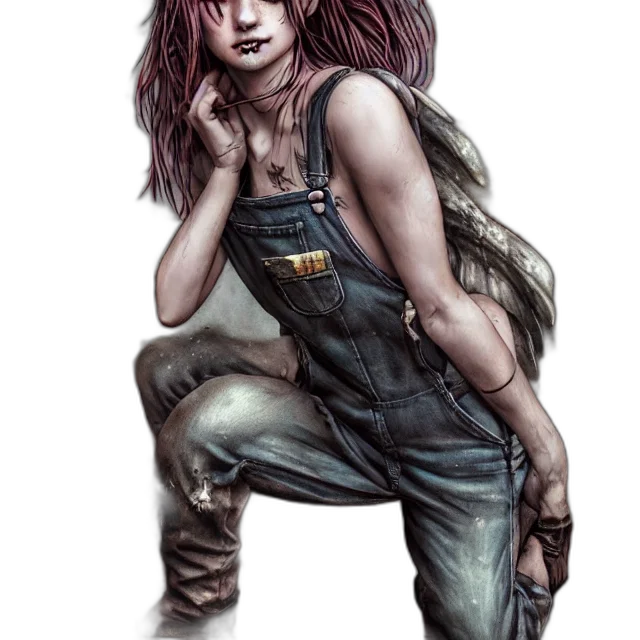 comic book art, concept art, fantasy art, photorealistic transparent PNG cut-out