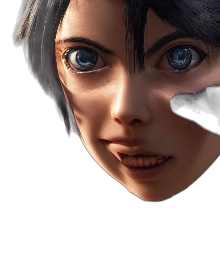 face, mask, robot, creature transparent PNG cut-out