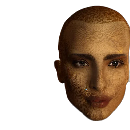 face, mask, jewelry, hair transparent PNG cut-out