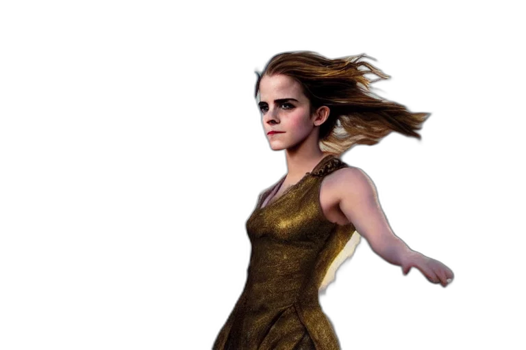 dress, hair, concept art, photorealistic transparent PNG cut-out