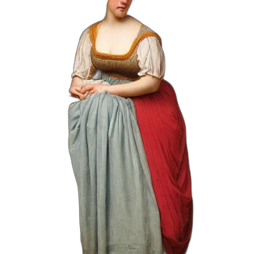 dress, staff, jewelry, face transparent PNG cut-out