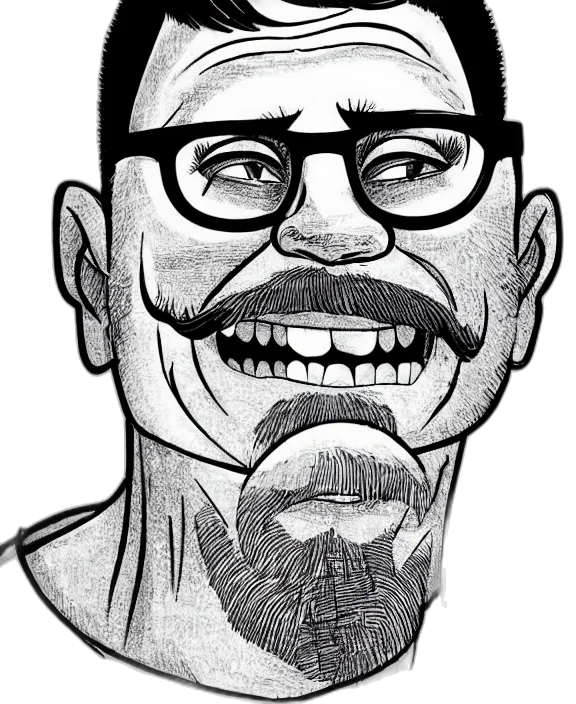 face, mask, staff, cartoon transparent PNG cut-out