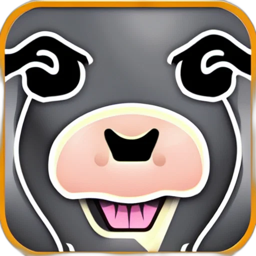 icon, cow, dating, app transparent PNG cut-out