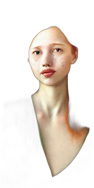 face, mask, jewelry, hair transparent PNG cut-out