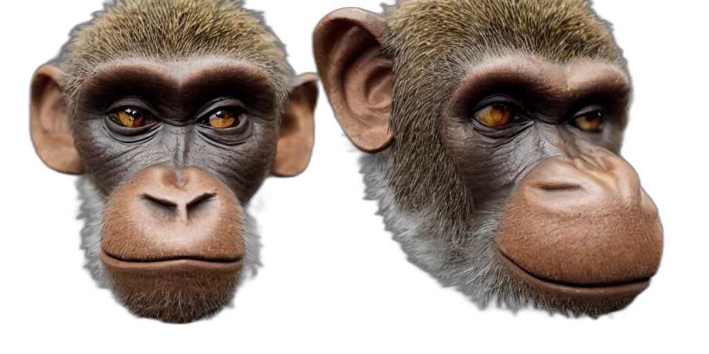 animal, face, photorealistic, 3d render transparent PNG cut-out