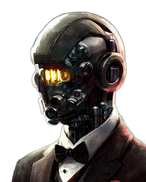 robot, mask, face, cyberpunk transparent PNG cut-out