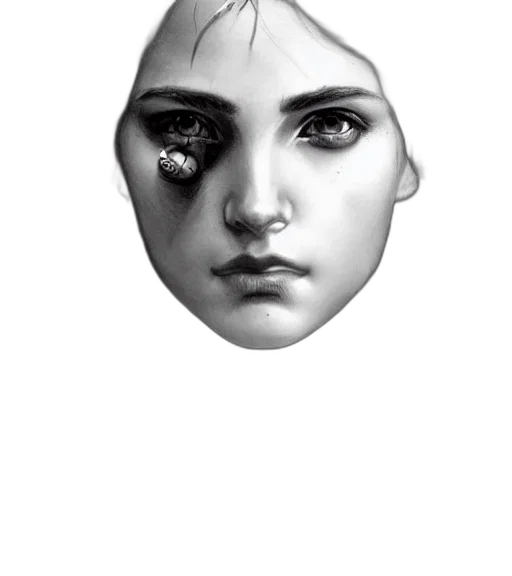 face, mask, crown, creature transparent PNG cut-out