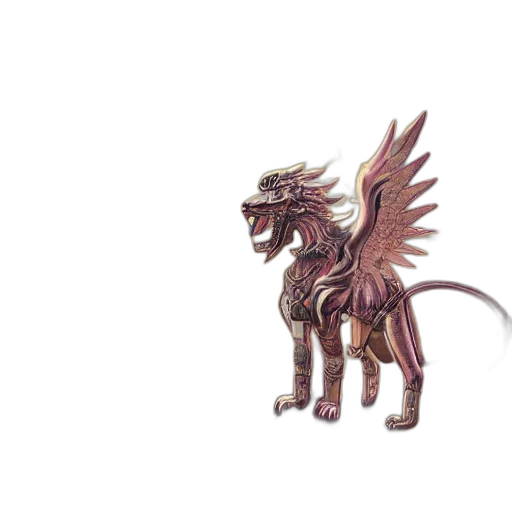 dragon, animal, creature, staff transparent PNG cut-out